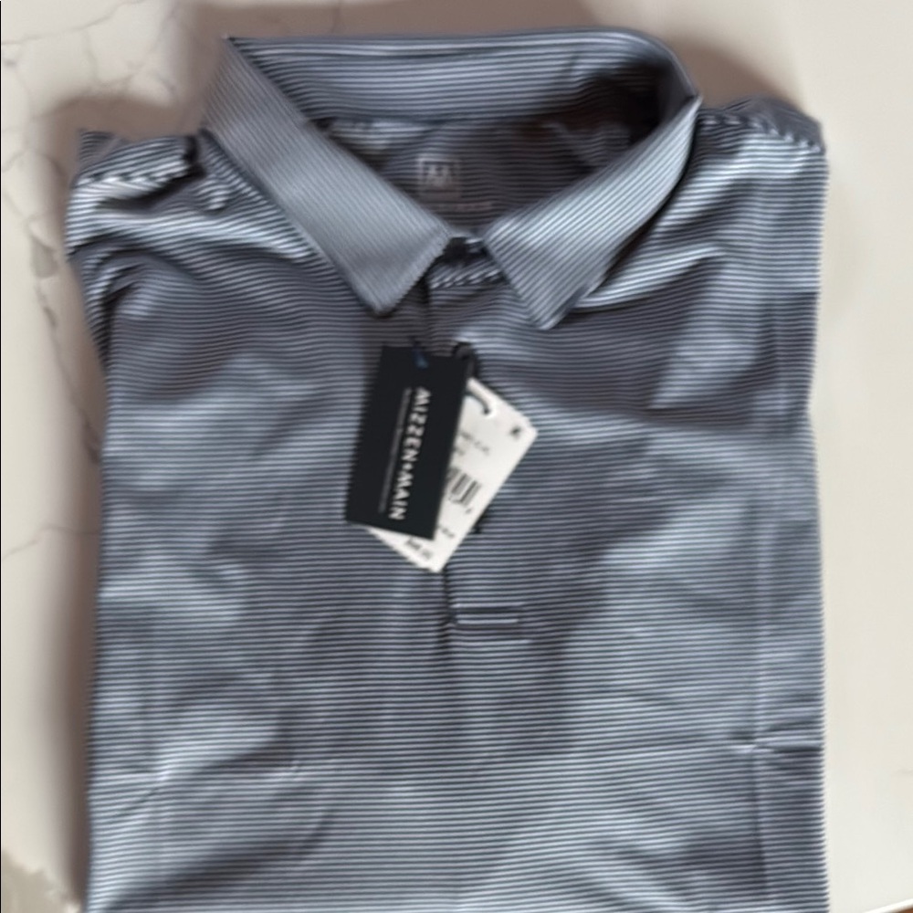 Men's Striped Blue Shirt